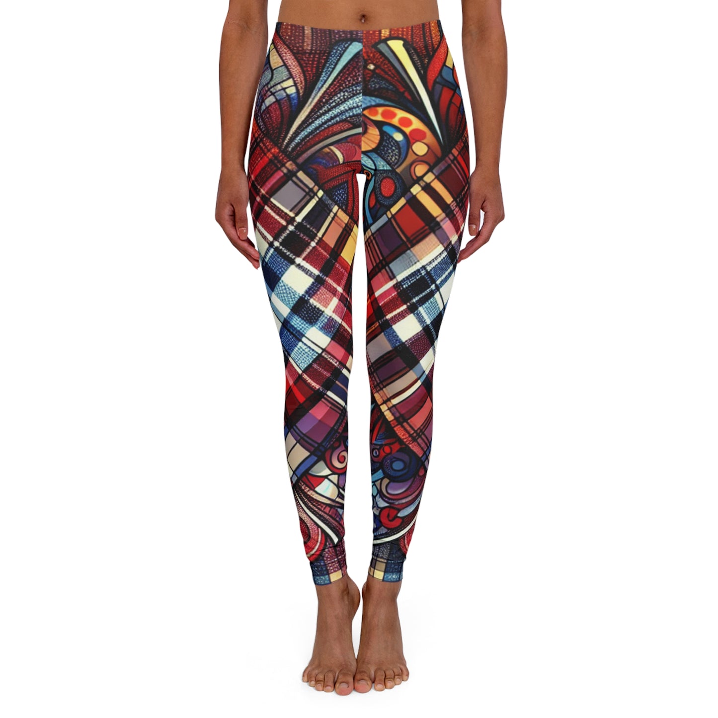 mix and match 1 women's casual spandex leggings (aop)