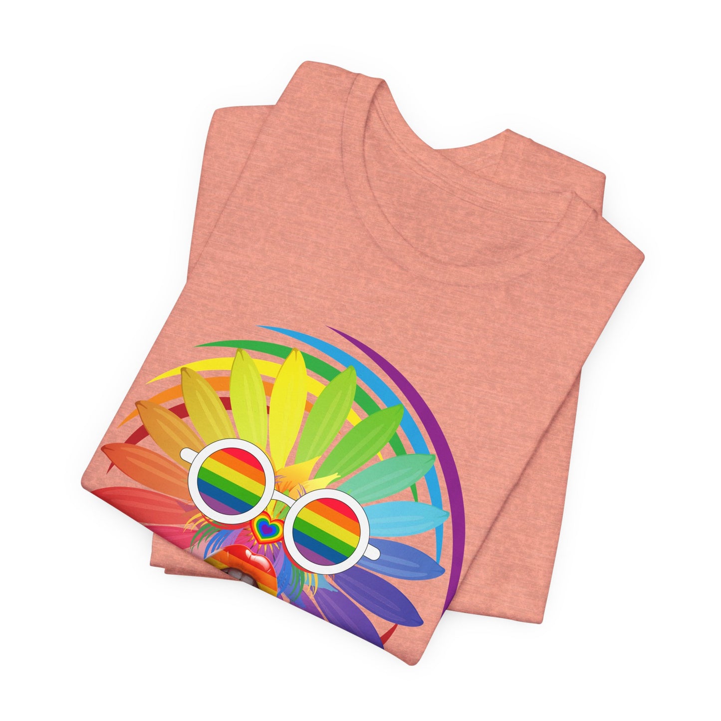 rainbow flower t-shirt