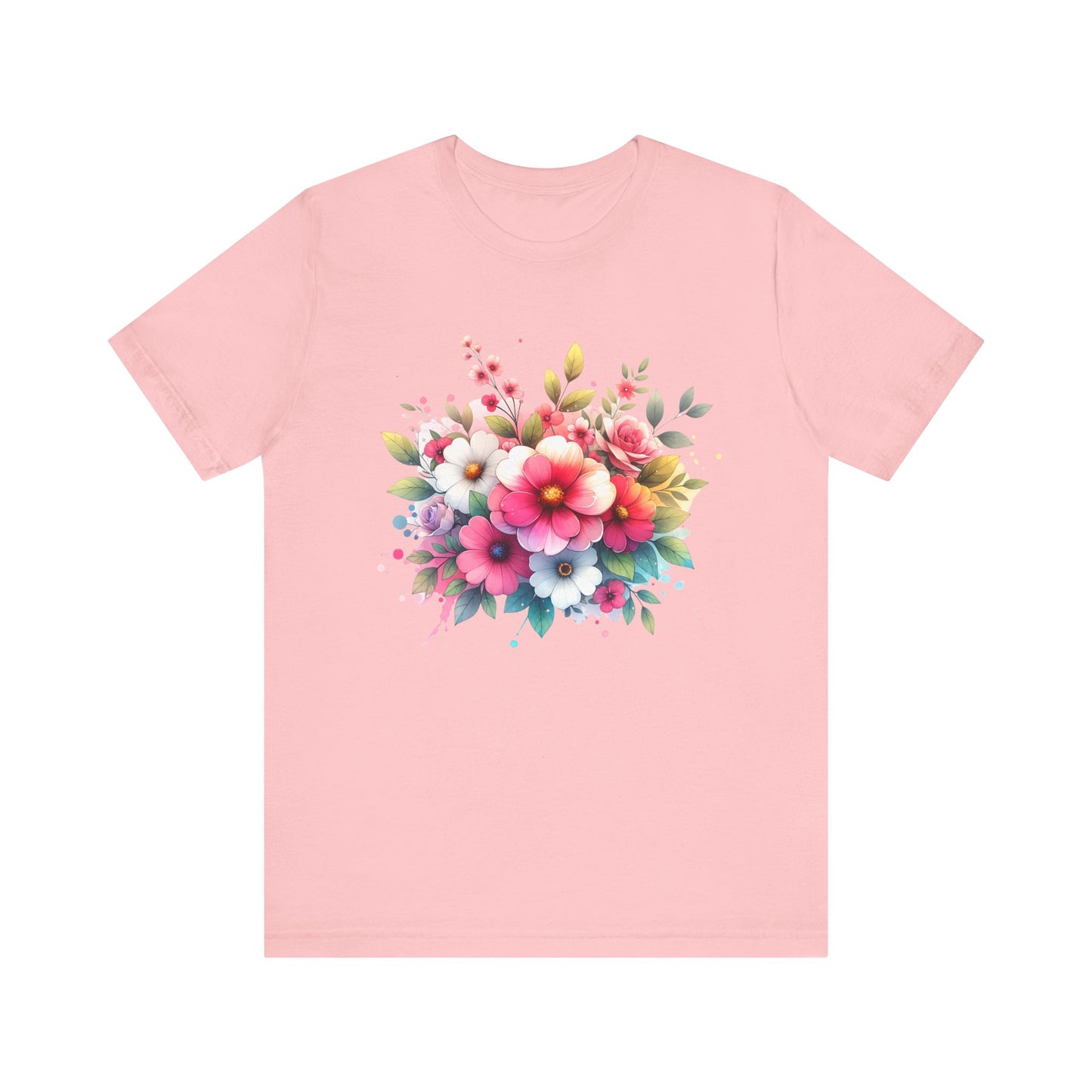 spring flower jersey short sleeve tee