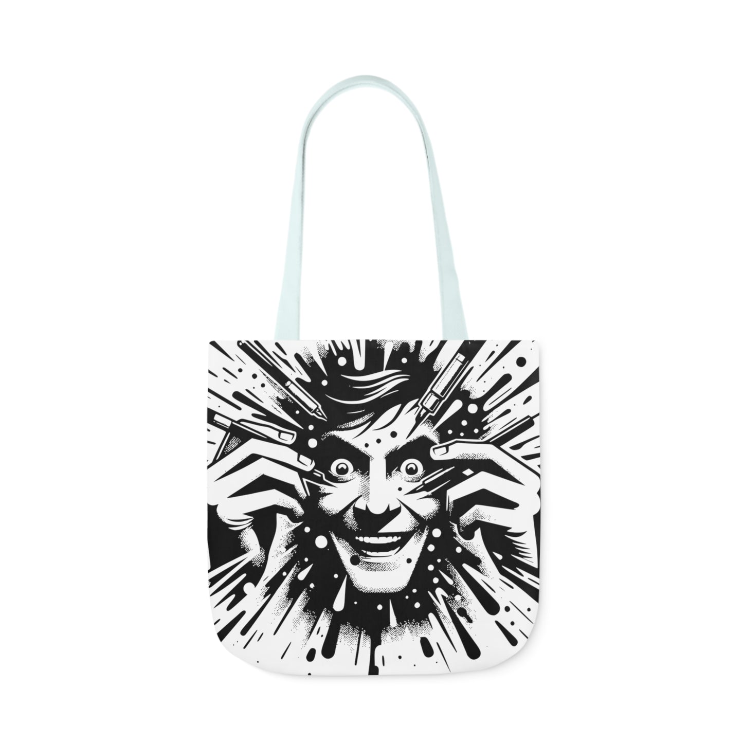 freaking smile canvas tote bag