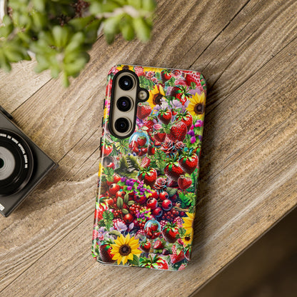 Strawberry Tough Cases For iPhone, Samsung & Google Pixel