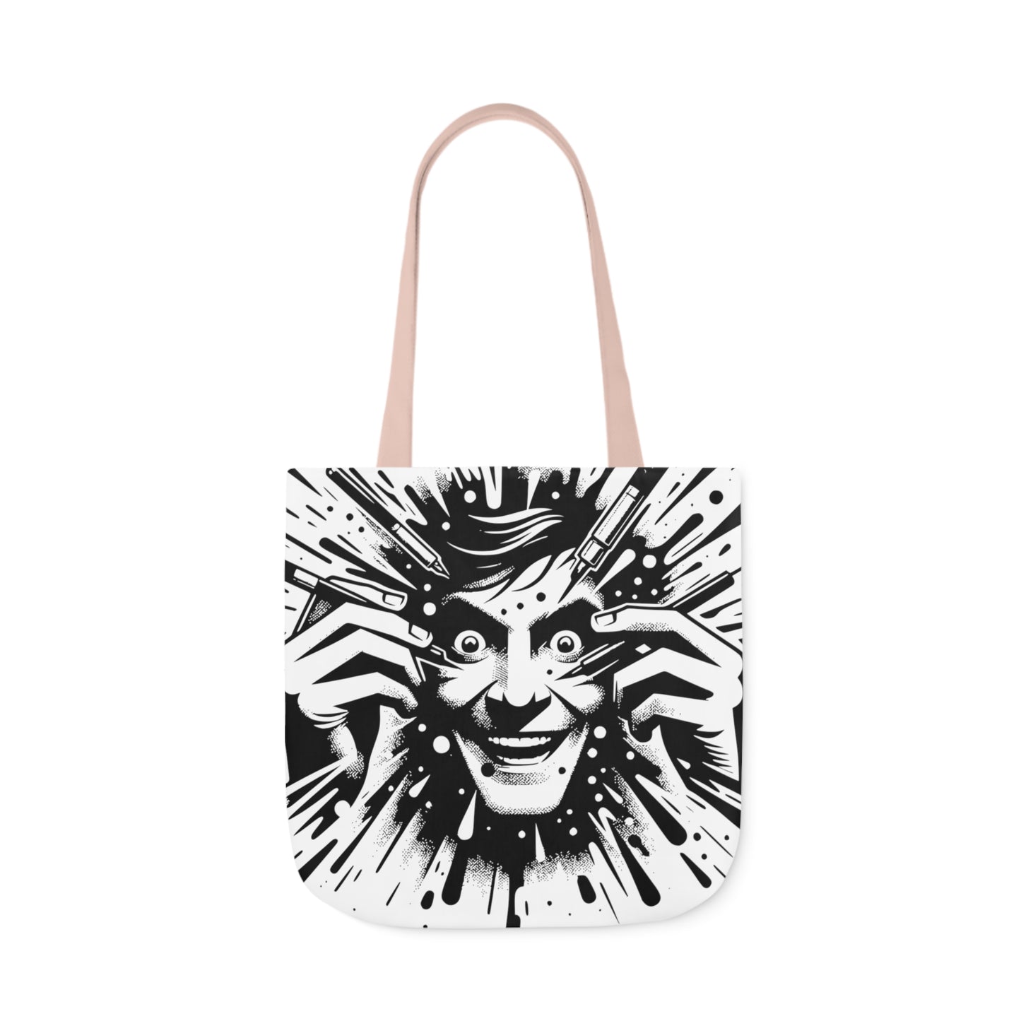 freaking smile canvas tote bag