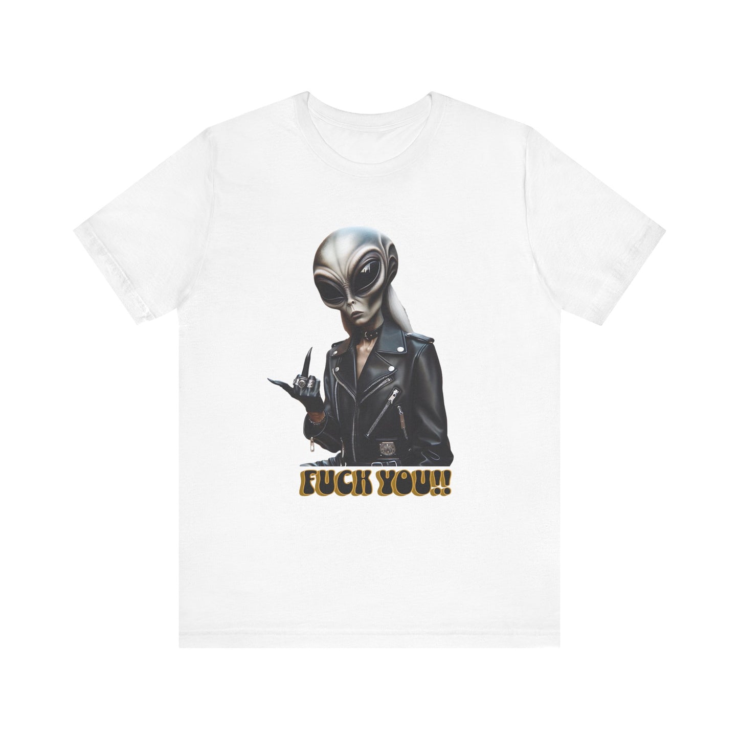 alien fuck you jersey short sleeve unisex tee