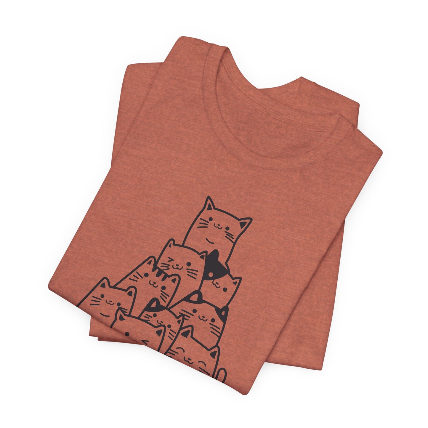 cat tree pattern t-shirt