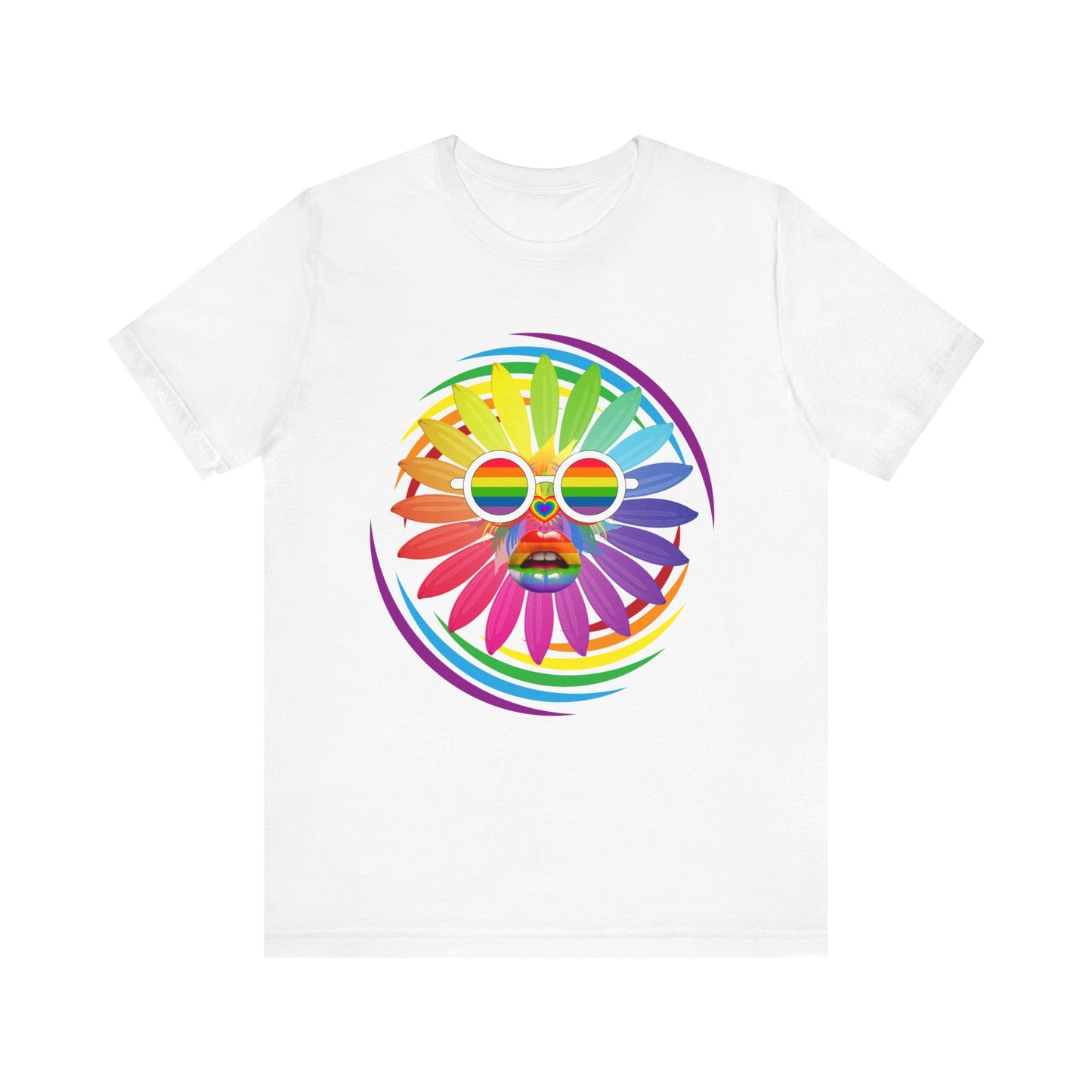 rainbow flower t-shirt