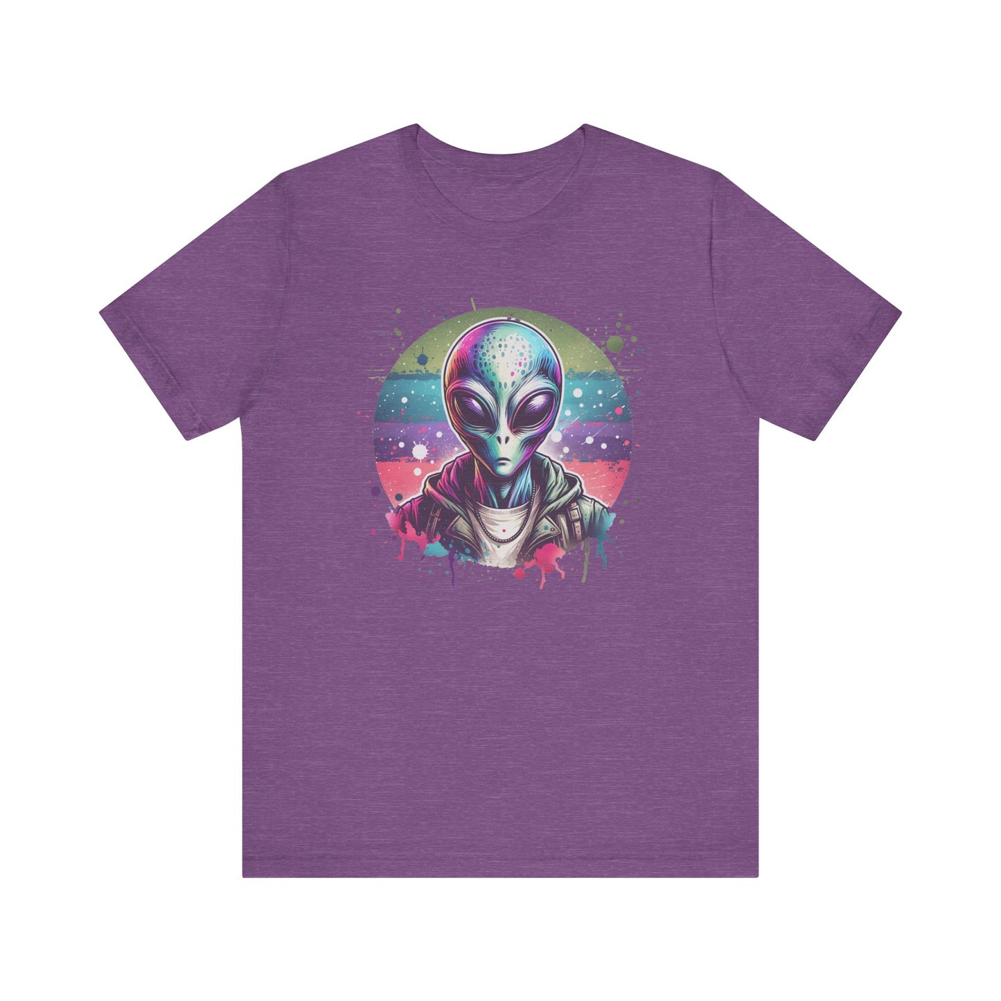 confused alien jersey short sleeve unisex tee