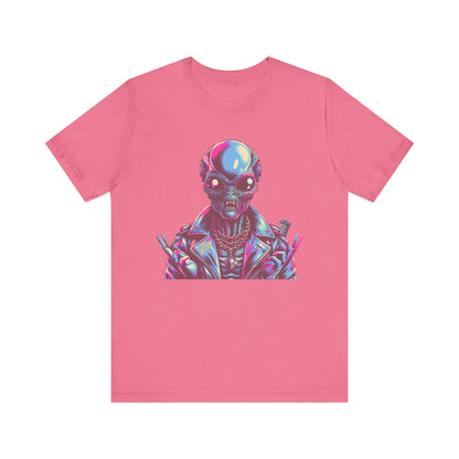 Colorful Alien Jersey Short Sleeve Unisex Tee