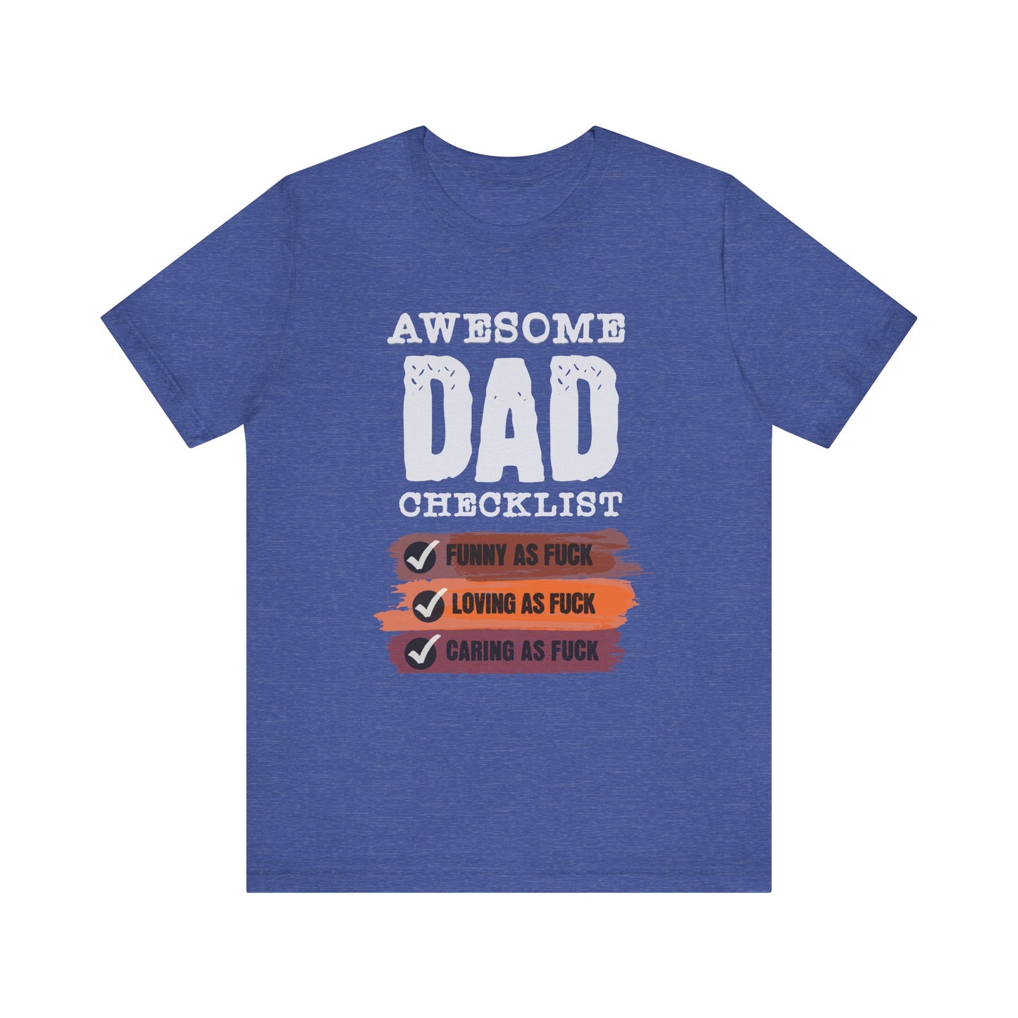 awesome dad jersey short sleeve unisex tee