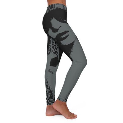 Grey Girl Women's Casual Spandex Leggings (AOP)