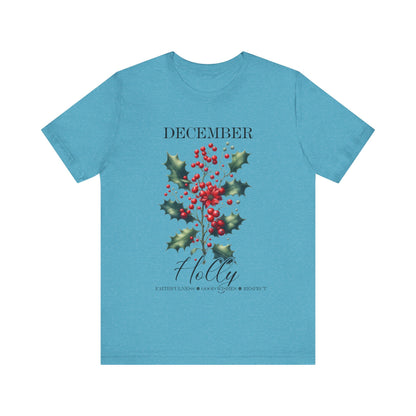 December Holly Flowers T-Shirt