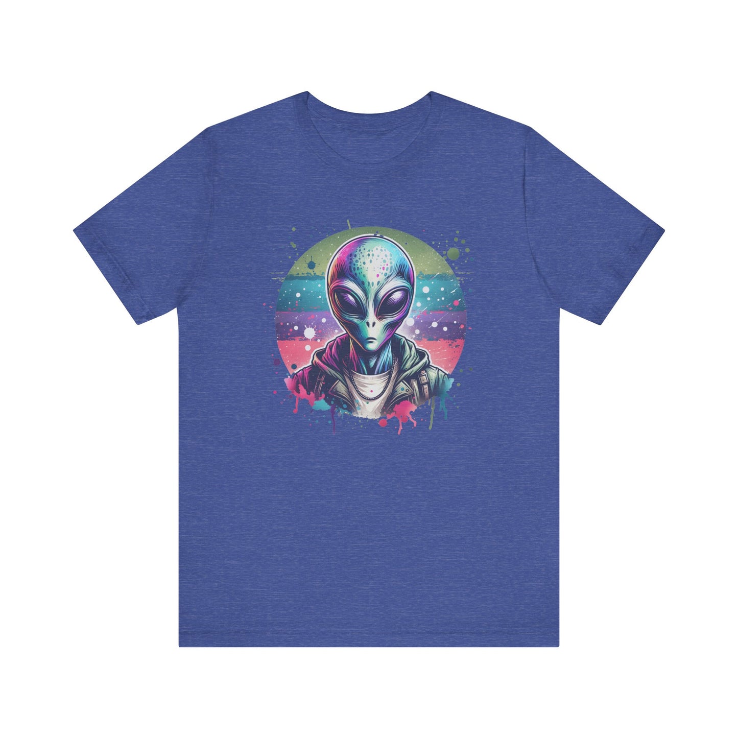 confused alien jersey short sleeve unisex tee