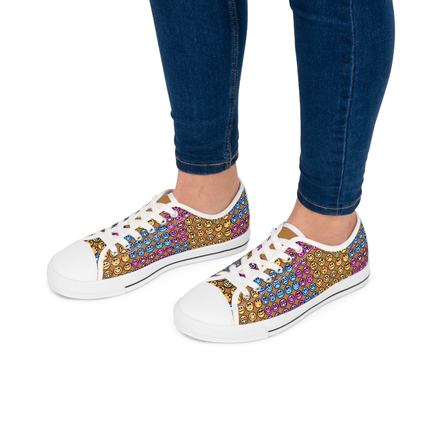 emoji low top sneakers