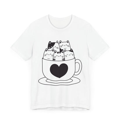 Cats In Cup Graphic T-Shirt