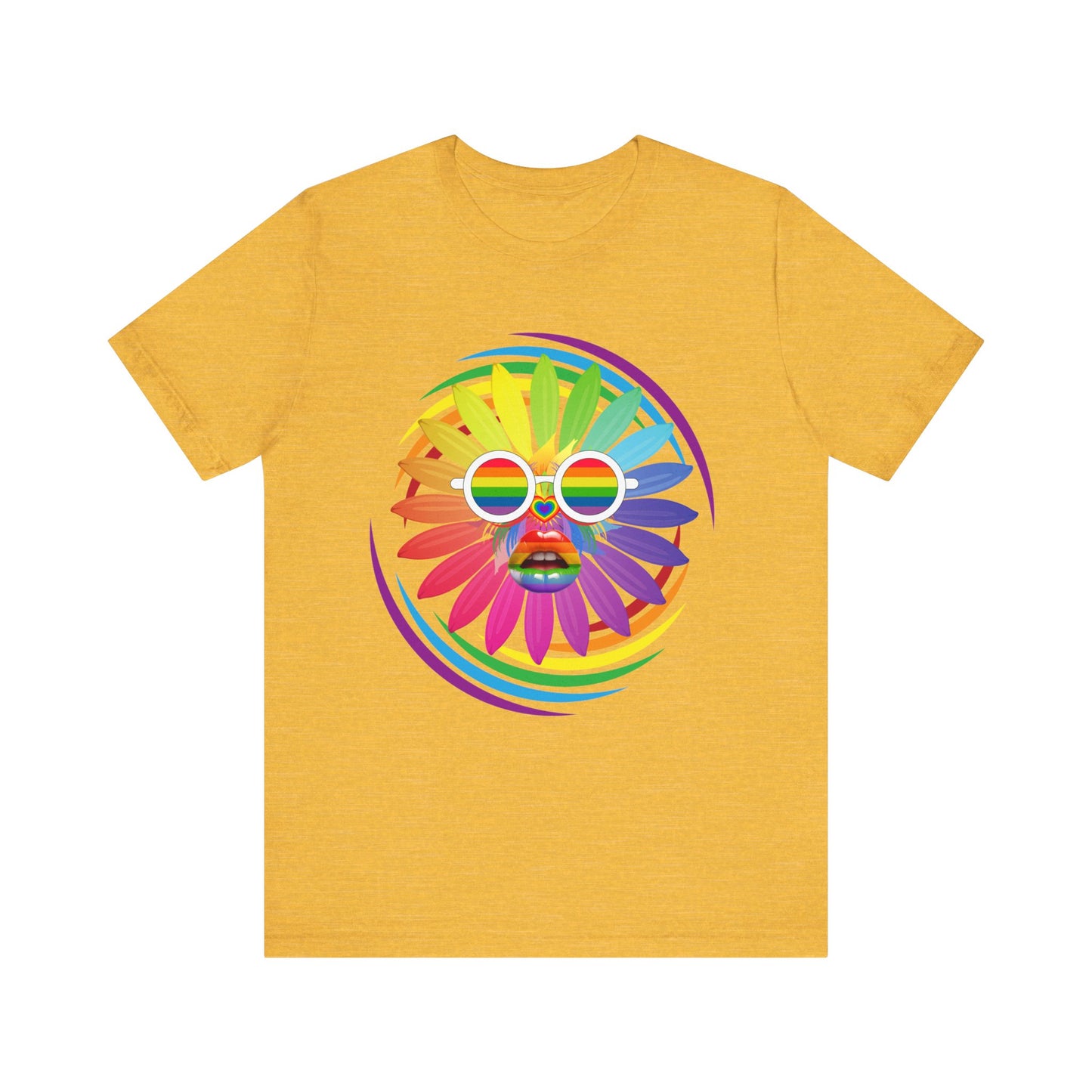 rainbow flower t-shirt