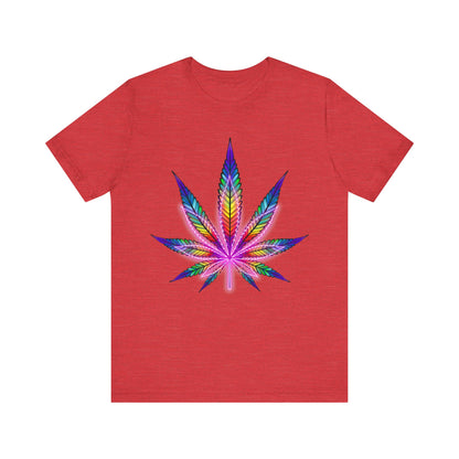 Rainbow Cannabis Leaf T-Shirt