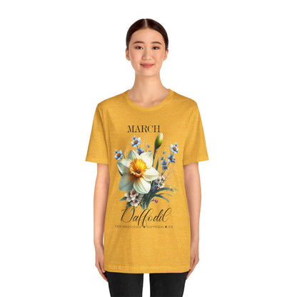 March Daffodil Flowers T-Shirt