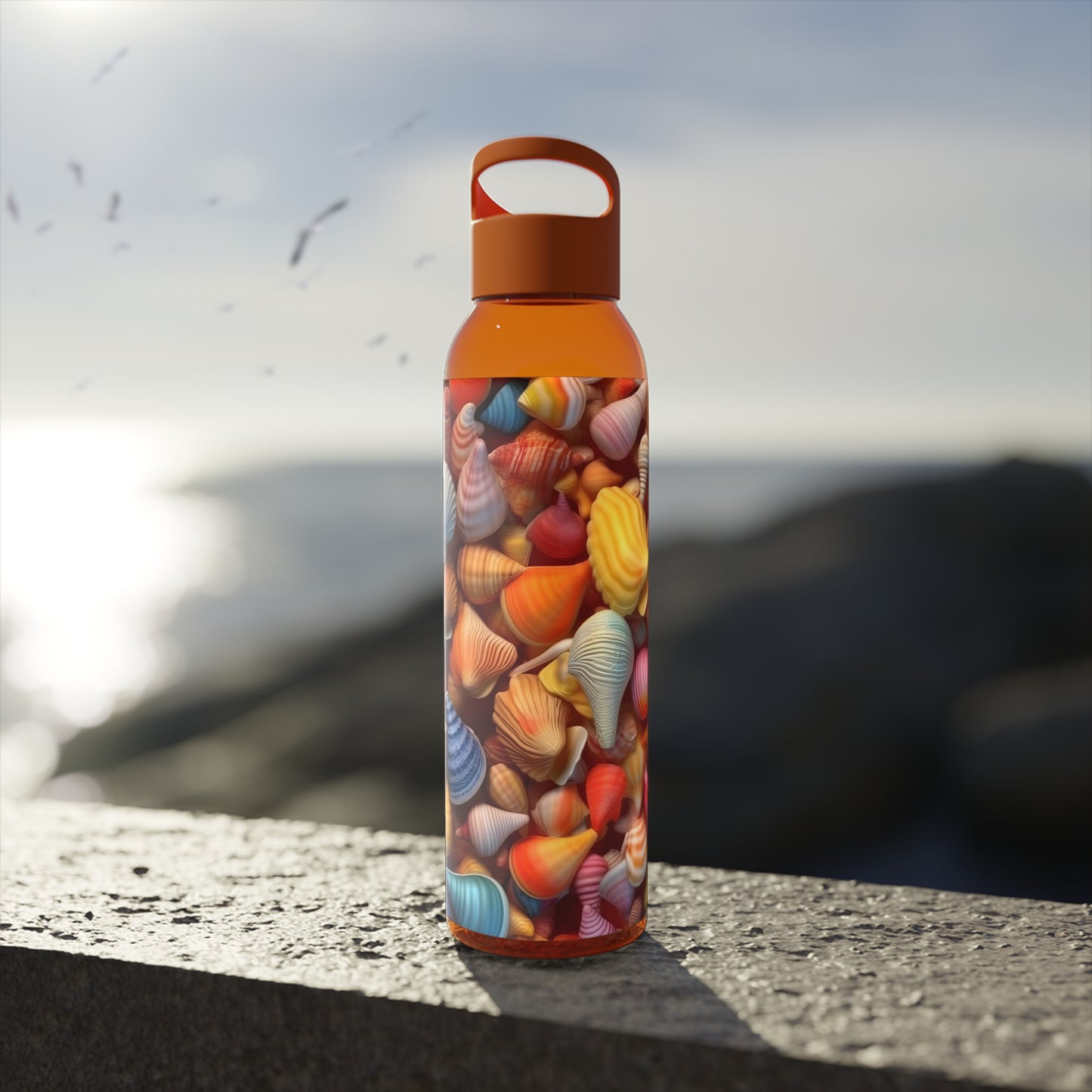 sea shell water bottle