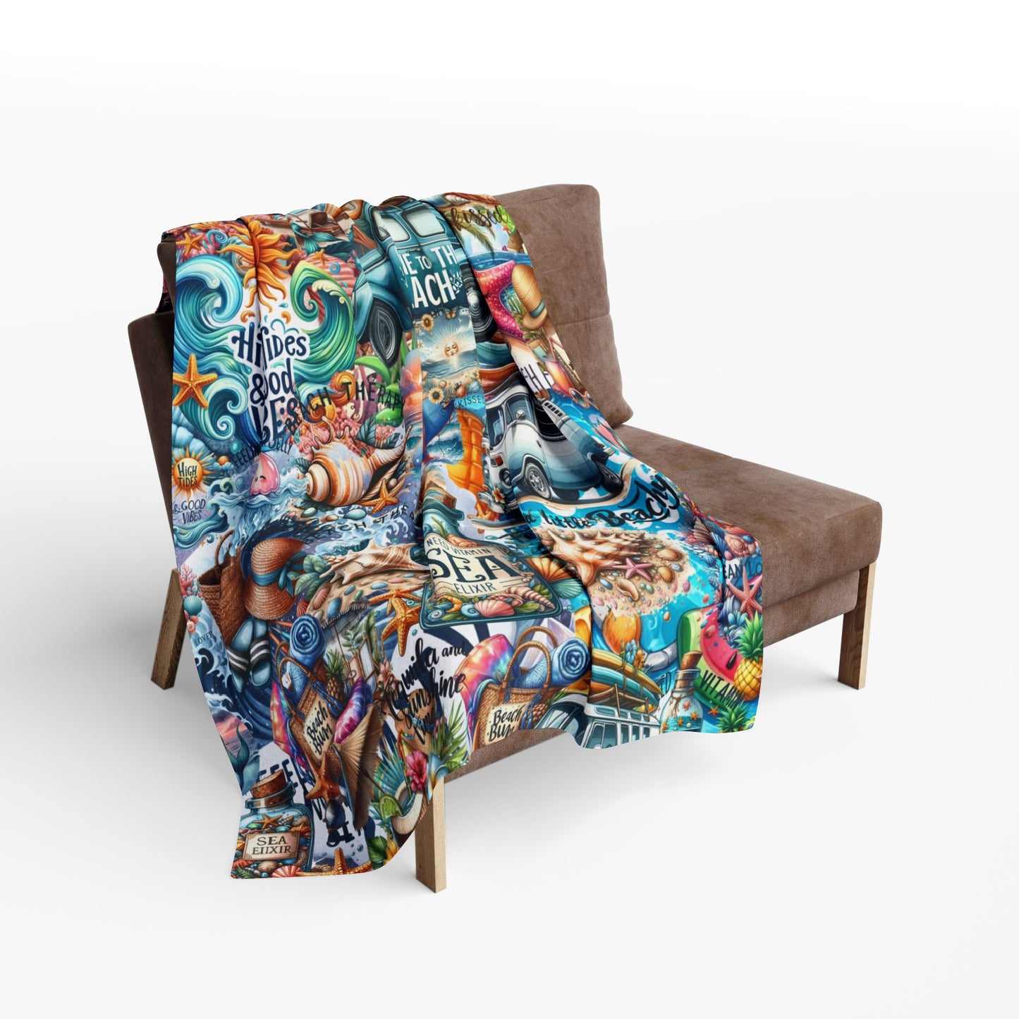 colorful graffiti art blanket