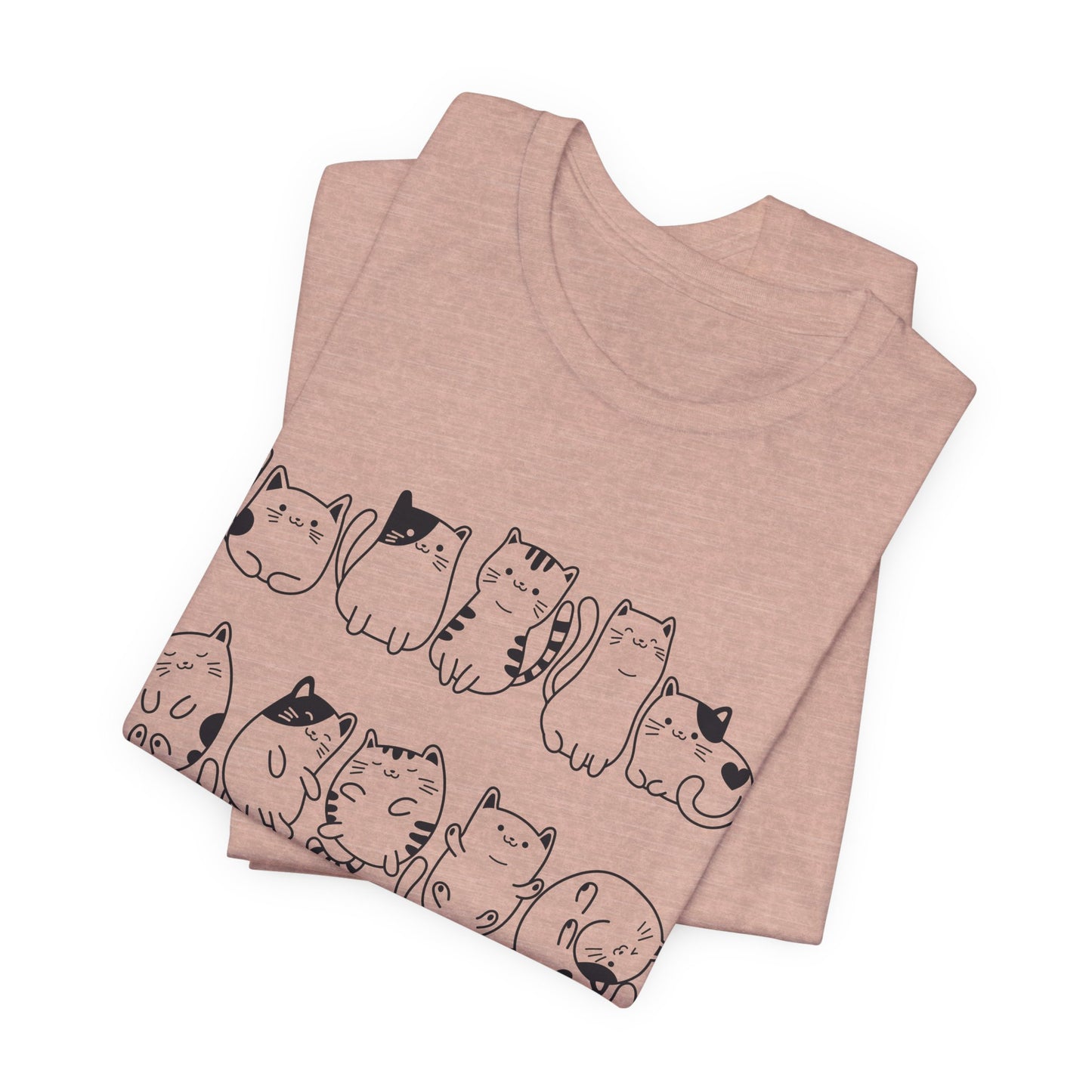 cat pattern t-shirt