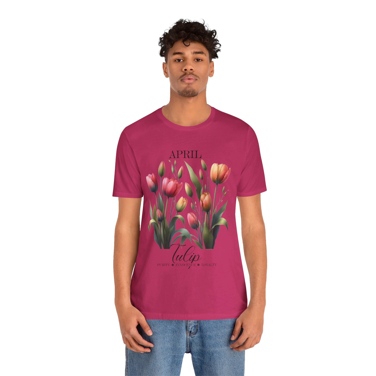 april tulip flowers t-shirt