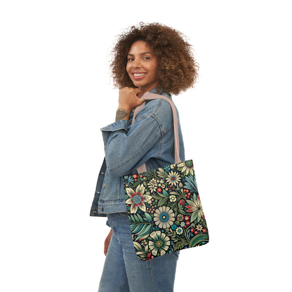 Flower Canvas Tote Bag