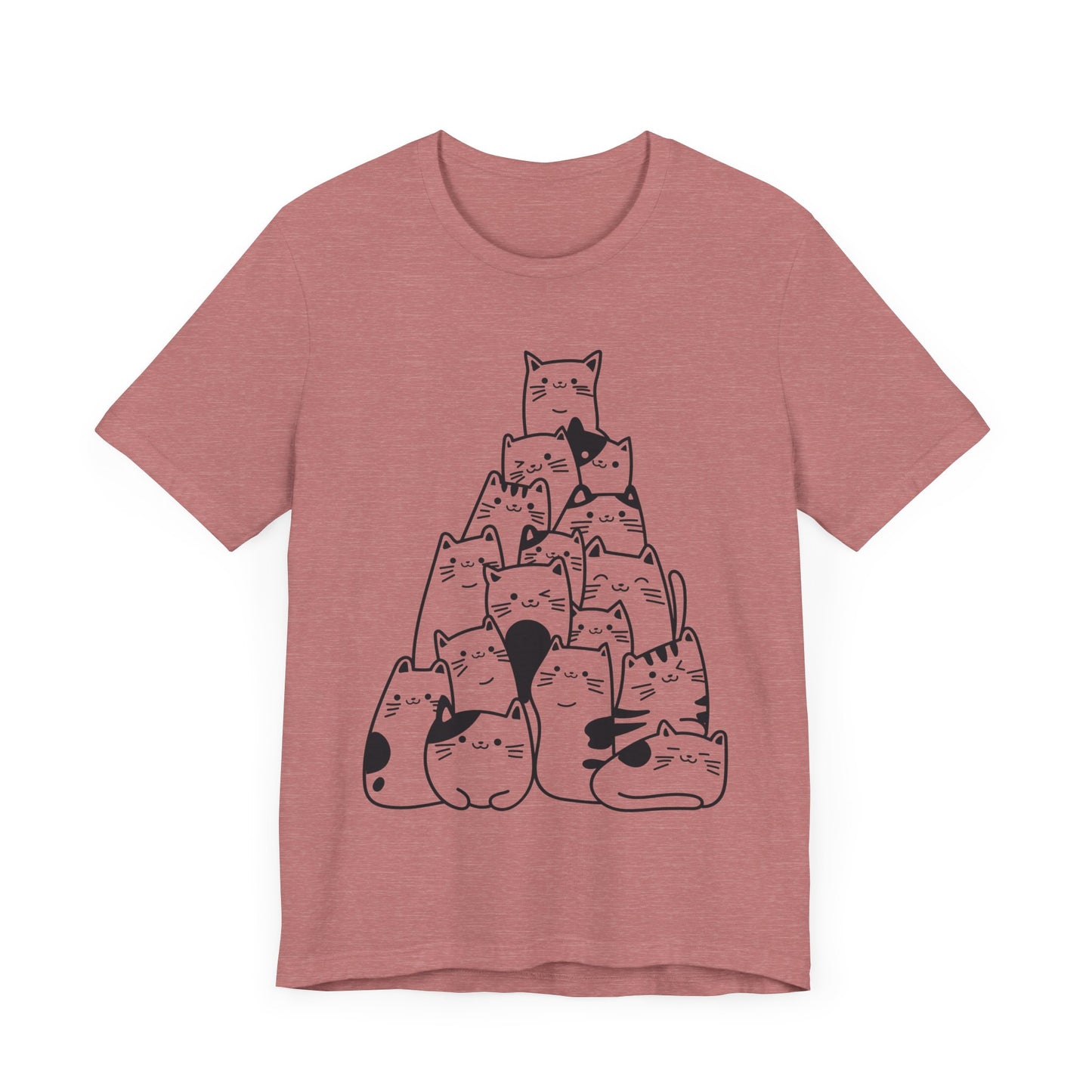 cat tree pattern t-shirt