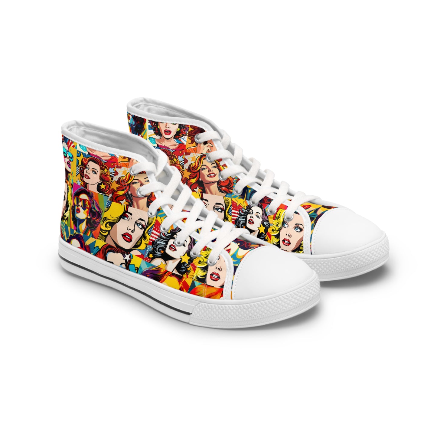 colorful women high top sneakers