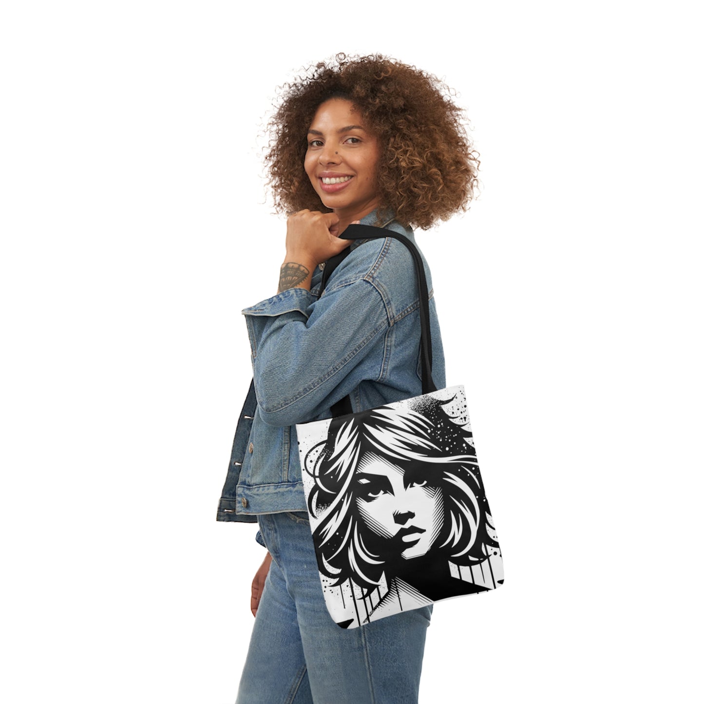 beauty canvas tote bag