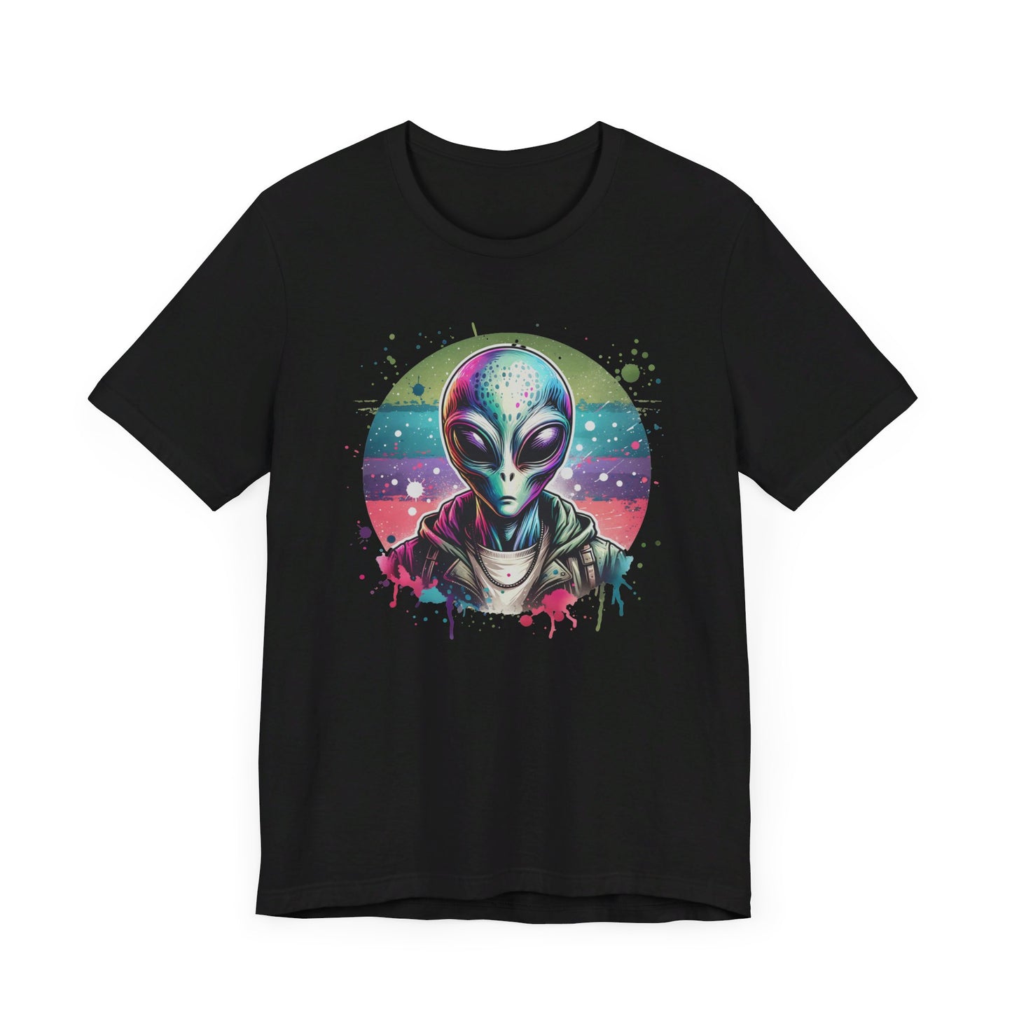 confused alien jersey short sleeve unisex tee