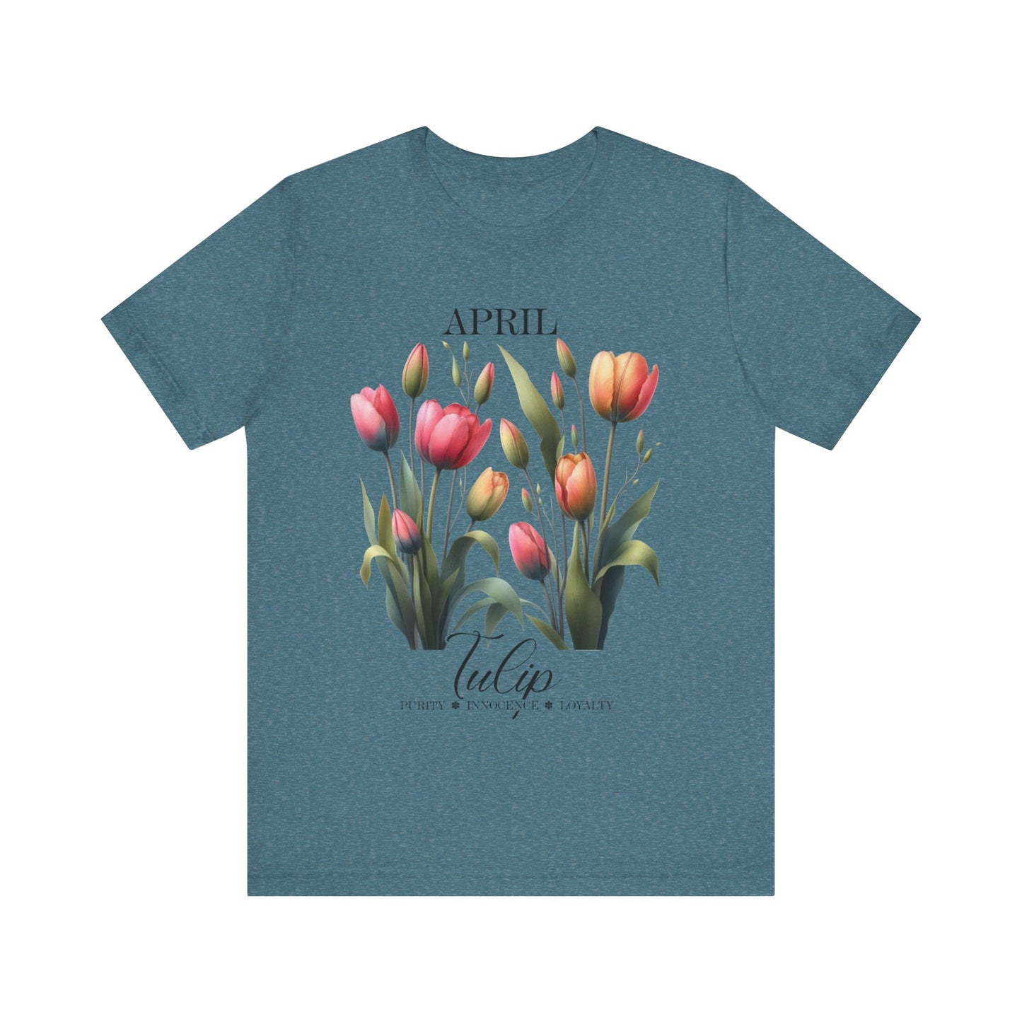 april tulip flowers t-shirt