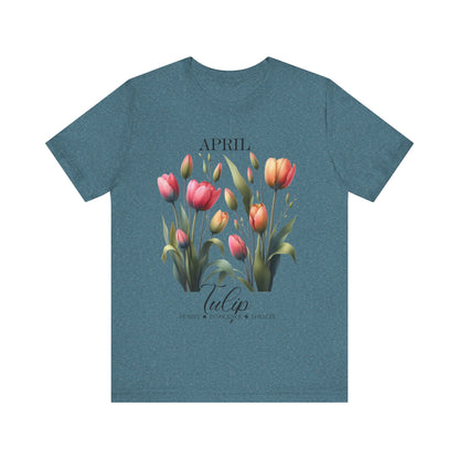 April Tulip Flowers T-Shirt