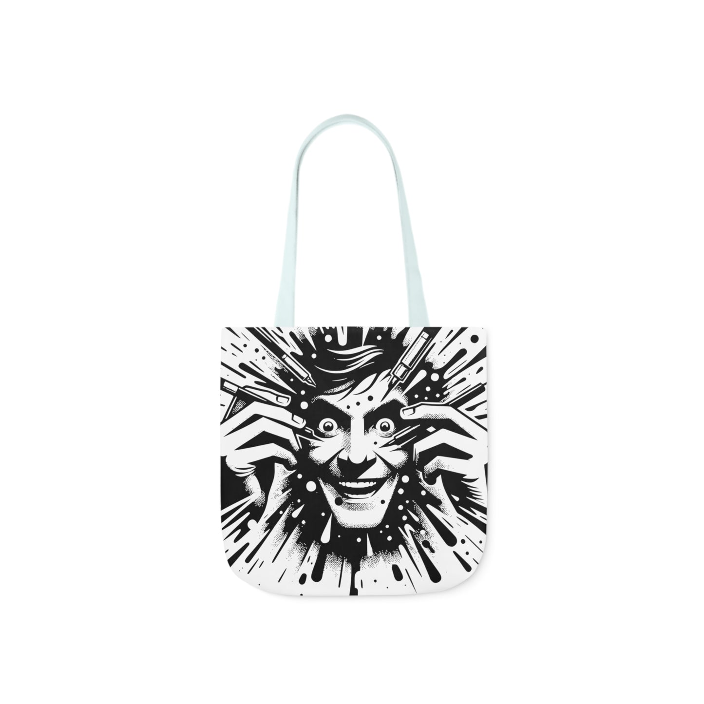 freaking smile canvas tote bag