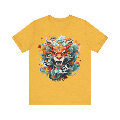 Cartoon Fierce Loong Pattern T-Shirt