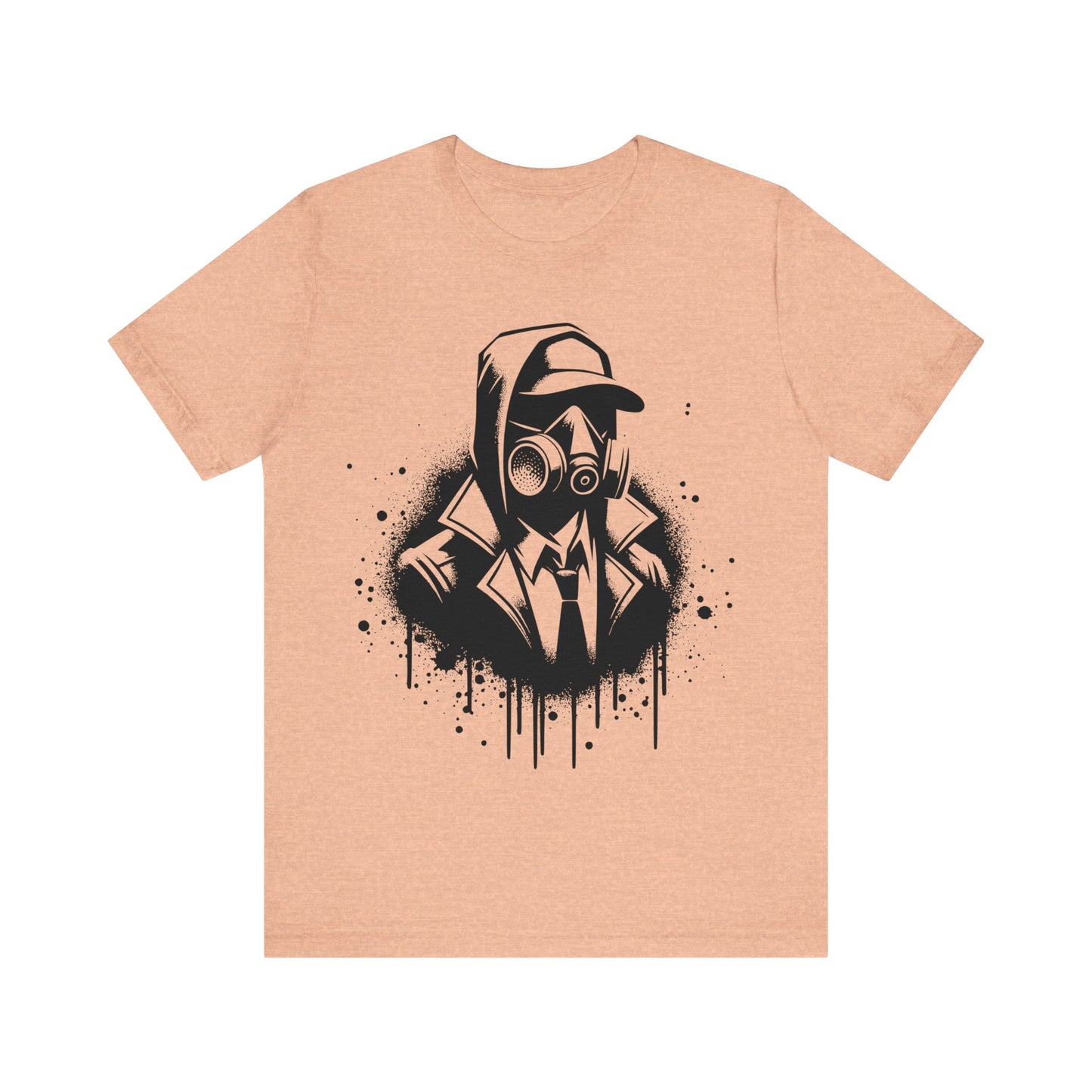 gas mask soldier logo t-shirt