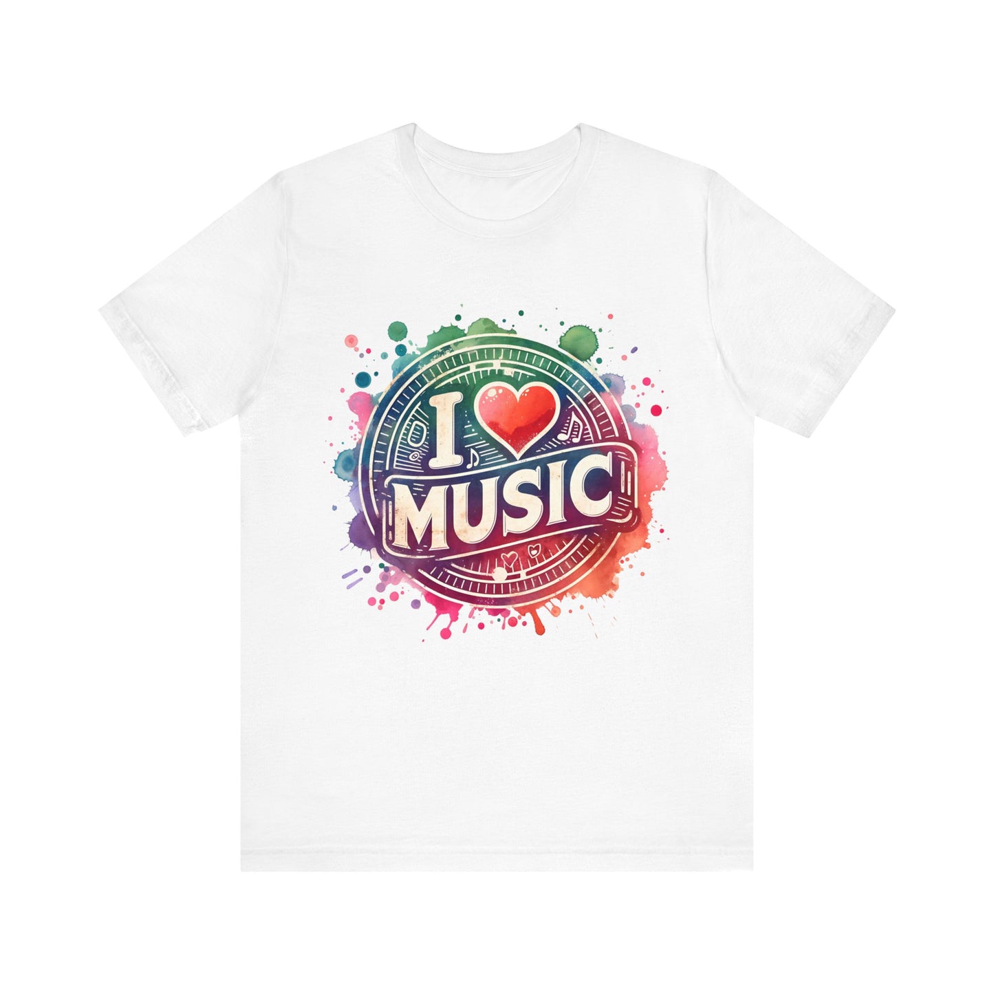 love music heart t-shirt