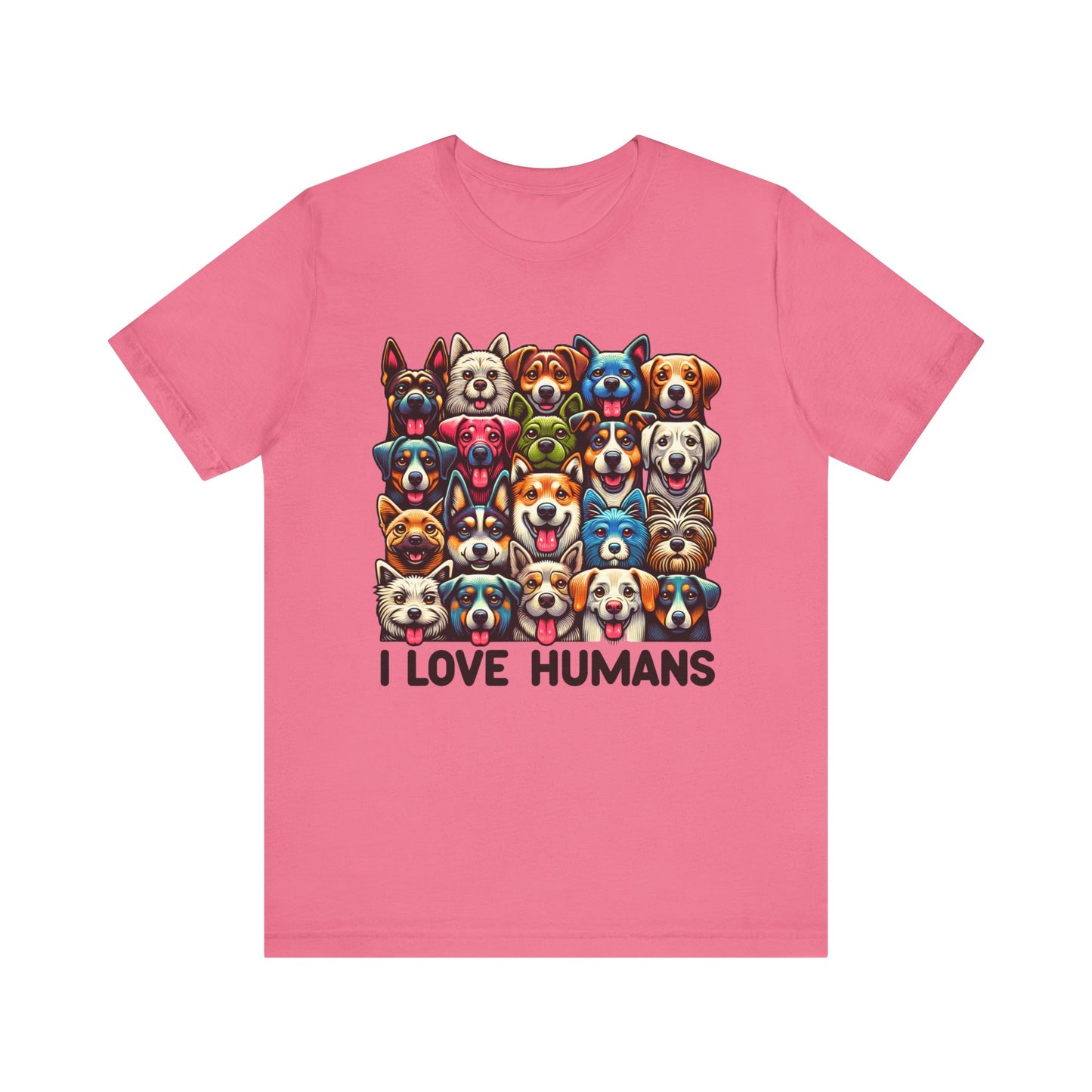 i love humans unisex jersey short sleeve tee