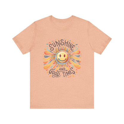 Sunshine and Good Times Jersey Short Sleeve Tee