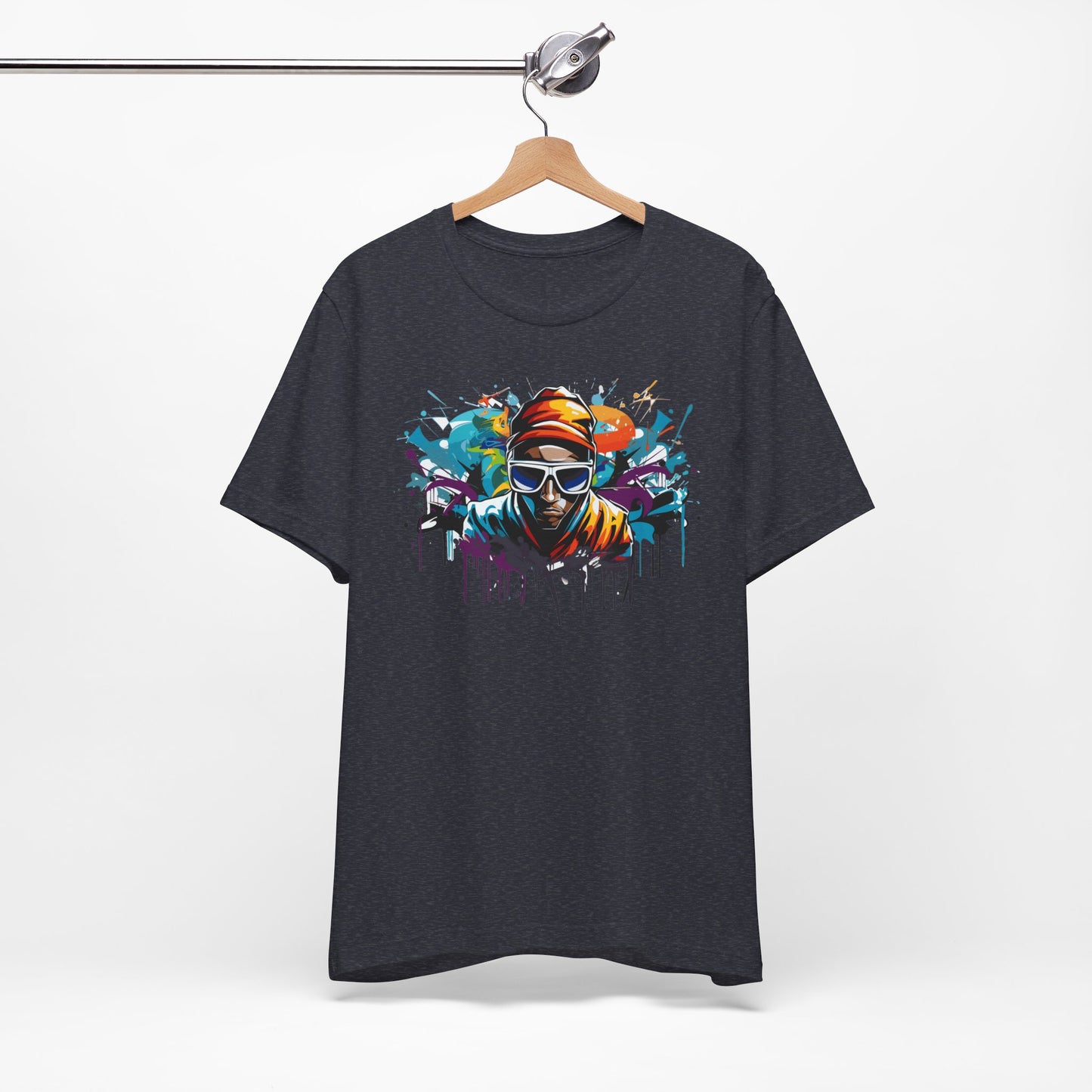 colorful urban streetwear t-shirt