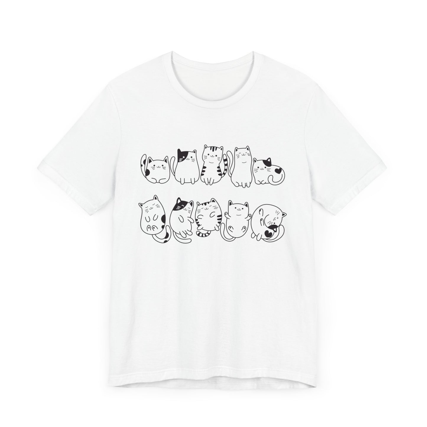 cat pattern t-shirt