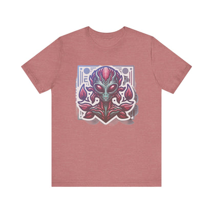 Floral Alien Jersey Short Sleeve Unisex  Tee