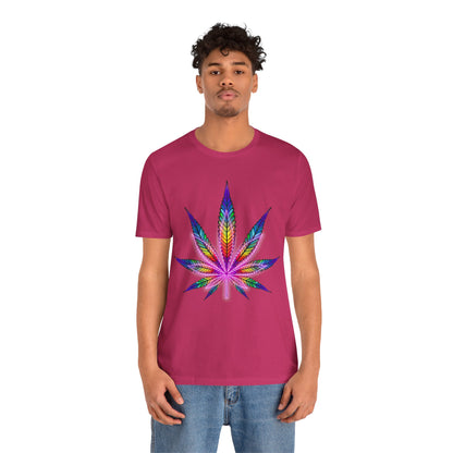 Rainbow Cannabis Leaf T-Shirt