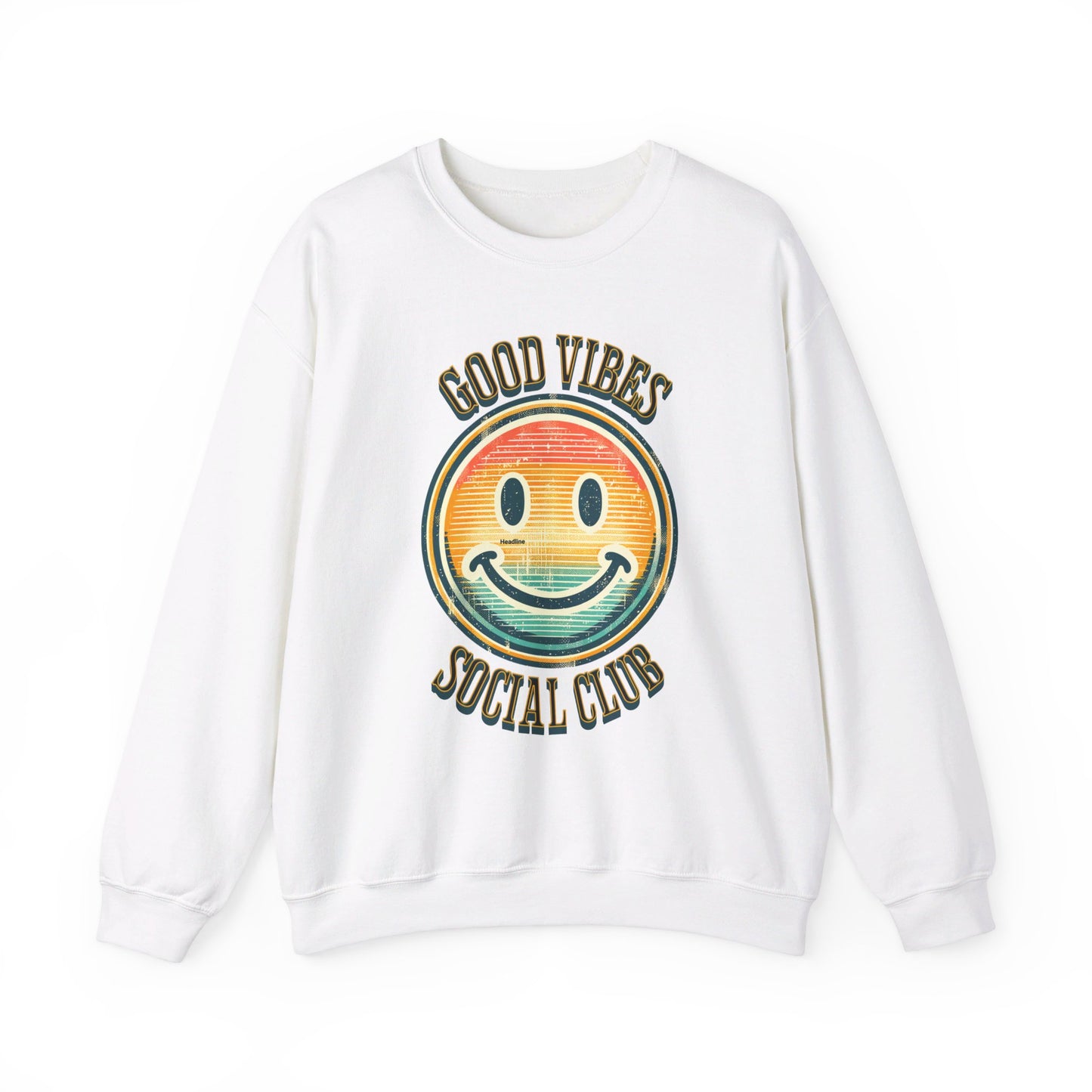 good vibes social club unisex heavy blend™ crewneck sweatshirt