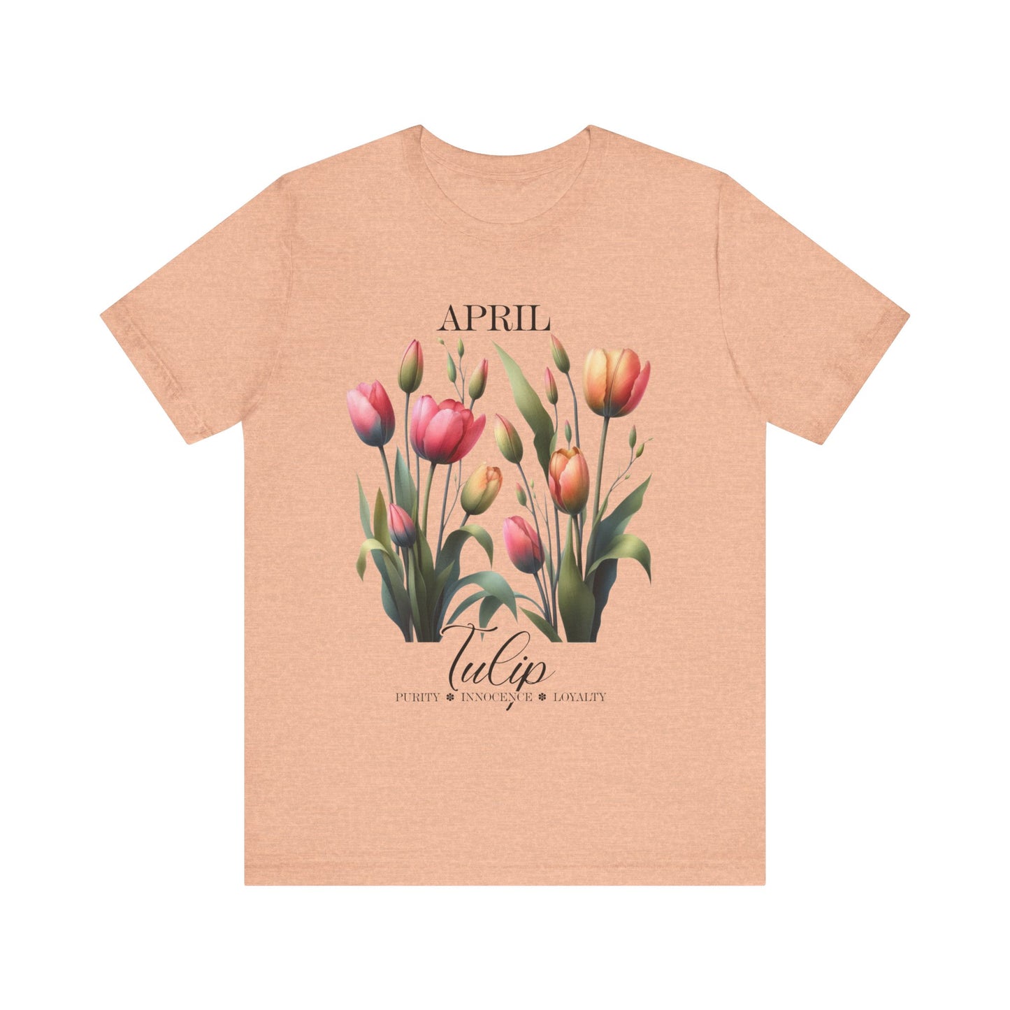 april tulip flowers t-shirt