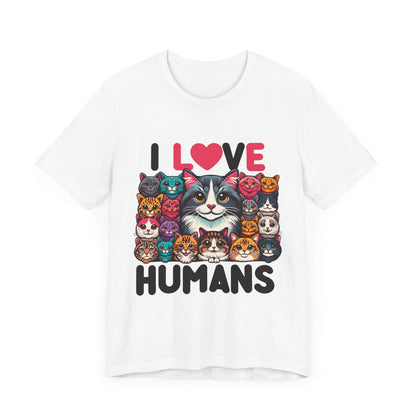 Kitty Loves Humans Unisex Jersey Short Sleeve Tee