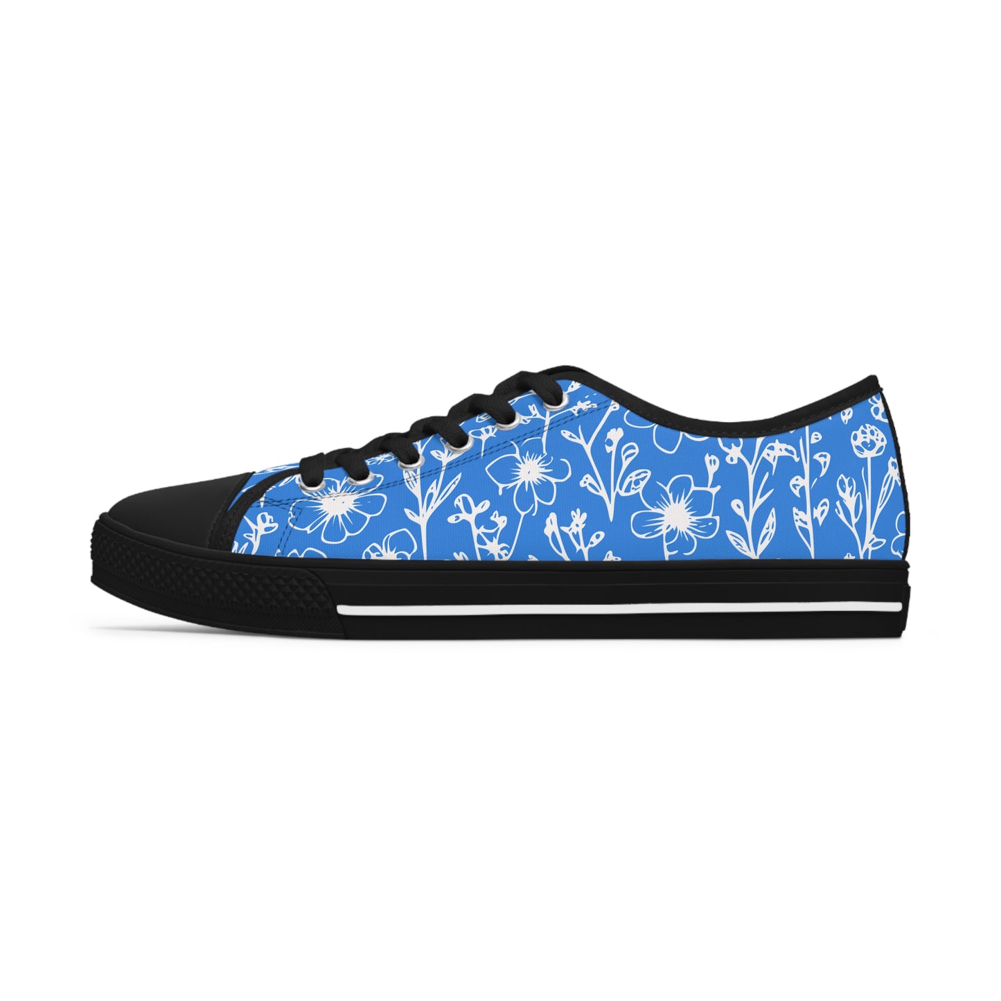 blue and white women's low top sneakers