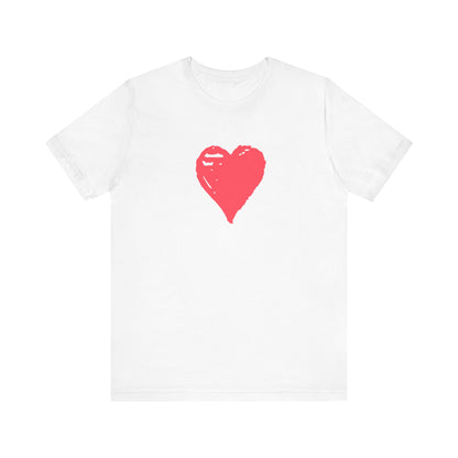 Pink Heart Short Sleeve T-Shirt