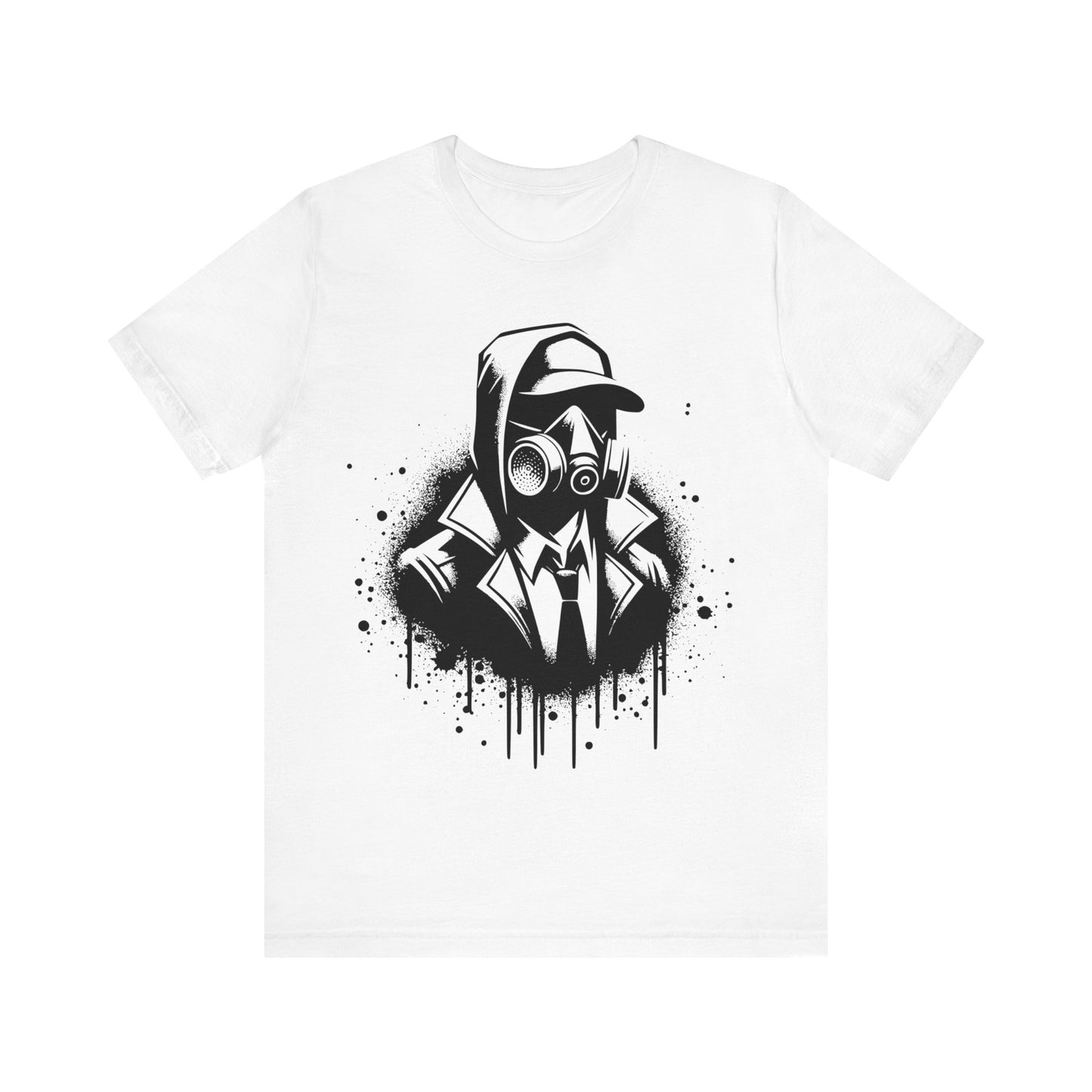 gas mask soldier logo t-shirt