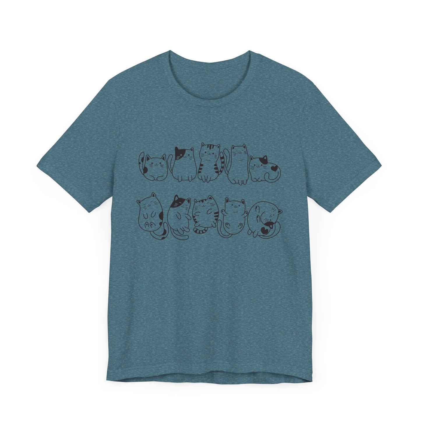 cat pattern t-shirt