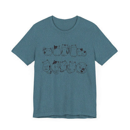 Cat Pattern T-Shirt