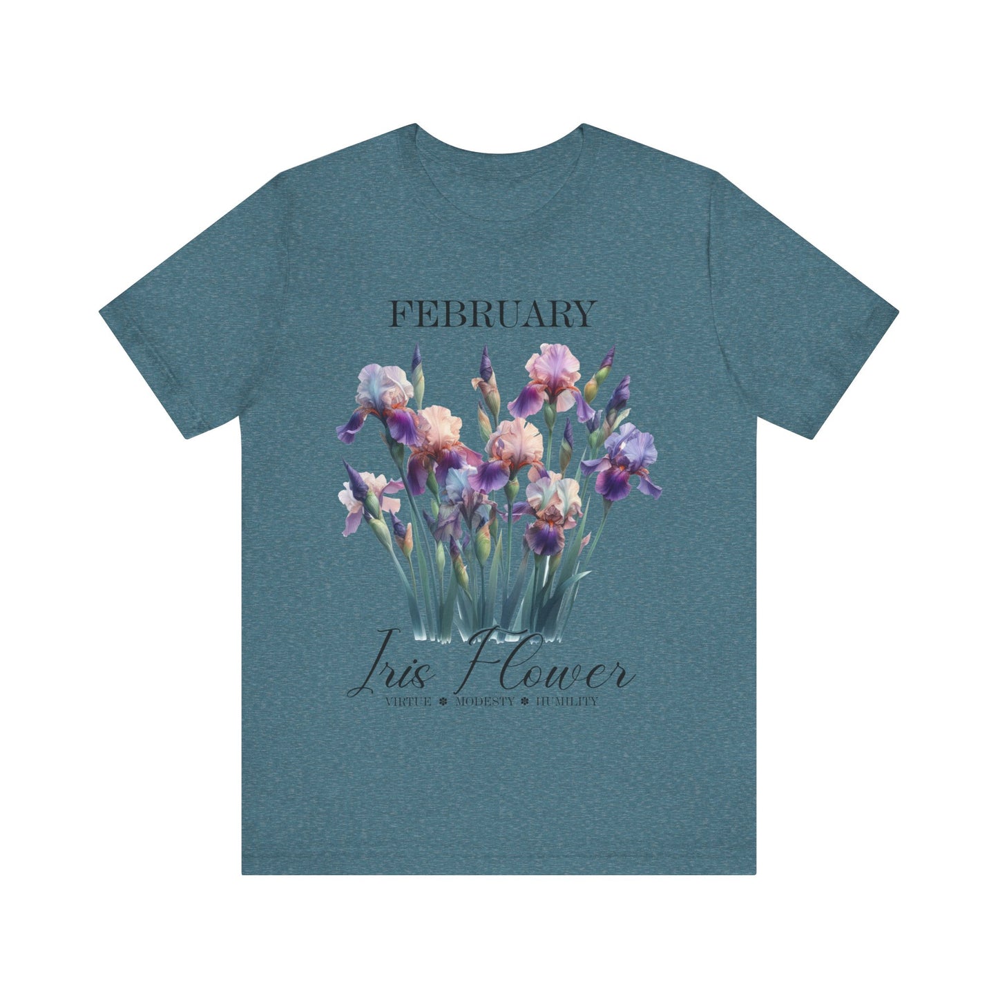 february iris flower t-shirt